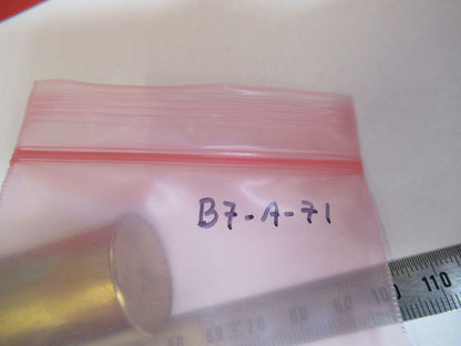 EMPTY BRASS CONTAINER for MICROSCOPE OBJECTIVE PART AS PICTURED #B7-A-71