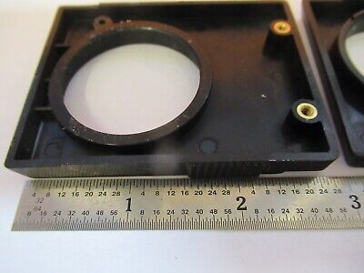 OLYMPUS JAPAN PLASTIC HEAD COVERS MICROSCOPE PART AS PICTURED &7B-B-178