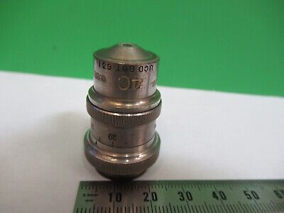 VINTAGE CARL ZEISS 40X OBJECTIVE LENS MICROSCOPE PART AS PICTURED &Q9-A-130