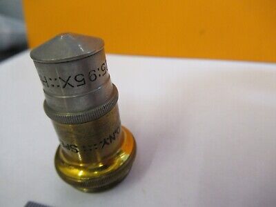 ANTIQUE BRASS SPENCER 95X OBJECTIVE MICROSCOPE PART AS PICTURED &7B-B-14