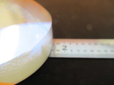 OPTICAL THICK LENS PLANO CONVEX MICROSCOPE OPTICS PART as pictured &4T-A-02