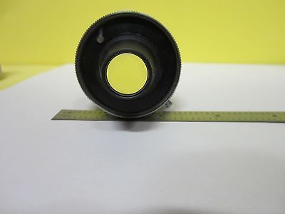 MICROSCOPE PART CARL ZEISS LENS TESSAR + IRIS OPTICS AS PICTURED BIN#T7-22