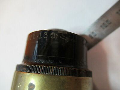 ANTIQUE ZEISS BRASS CONDENSER OPTICS MICROSCOPE PART AS PICTURED &P9-A-106