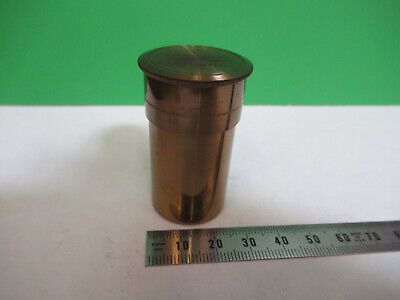 ANTIQUE ernst leitz BRASS CAN 1/12 OBJECTIVE MICROSCOPE PART AS PICTURED Q9-A-43