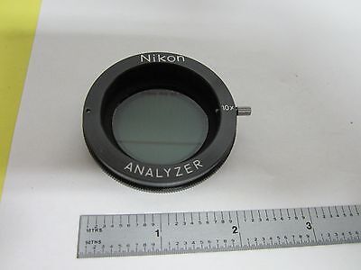 NIKON POLARIZER ANALYZER 10X MICROSCOPE AS IS BIN#J3-24