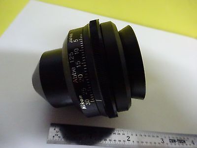 MICROSCOPE PART NIKON SUBSTAGE CONDENSER ABBE + IRIS OPTICS AS IS BIN#W9-59