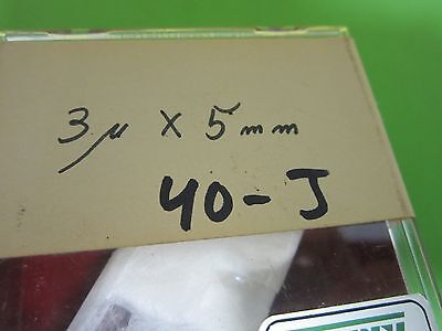 OPTICAL TROPEL 3u X 5 mm SLIT ?? LASER OPTICS  BIN#40-J