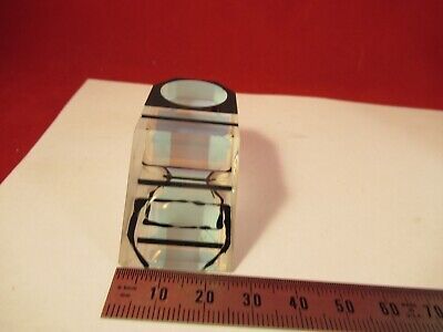 NIKON JAPAN GLASS PRISM [chipped] HEAD MICROSCOPE OPTICS AS PICTURED &14-A-06