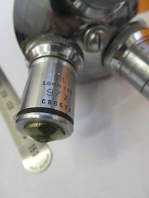 BAUSCH LOMB TUBUS NOSEPIECE + OBJECTIVES MICROSCOPE PART AS PICTURED P6-A-169