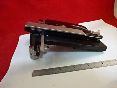 LEITZ GERMANY STAGE TABLE MICROMETER MICROSCOPE PART SM-LUX AS PICTURED &86-70