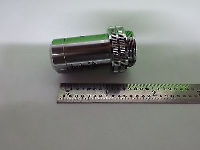 MICROSCOPE PART OBJECTIVE LEITZ GERMANY PL FL 10X OPTICS AS IS BIN#V3-B-08