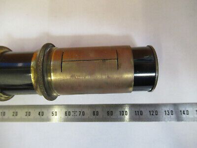 ANTIQUE BAUSCH LOMB  TUBUS BRASS MICROSCOPE PART OPTICS AS PICTURED &F9-A-62