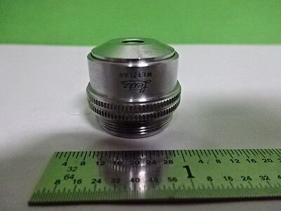 MICROSCOPE PART OBJECTIVE LEITZ WETZLAR GERMANY 3.5X OPTICS AS IS B#4-DT-A-4