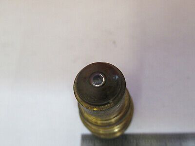 ANTIQUE BRASS SEIBERT GERMANY OBJECTIVE "V" MICROSCOPE PART AS PICTURED #F6-B-94