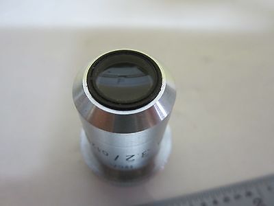 MICROSCOPE PART OBJECTIVE LEITZ GERMANY 3.2X P OPTICS BIN#U1-42