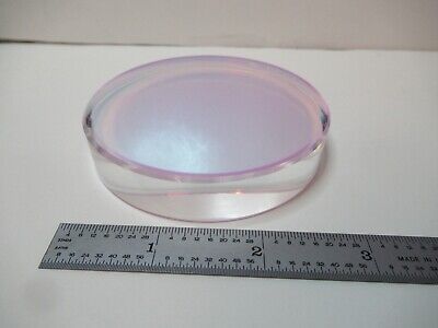 OPTICAL FLAT COATED 3" DIAMETER FUSED SILICA ZYGO OPTICS AS PICTURED &16-A-15