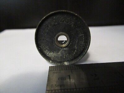 ANTIQUE ERNST LEITZ 25X EYEPIECE OLD MICROSCOPE PART AS PICTURED &9-A-80