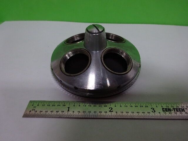 MICROSCOPE PART UNKNOWN MAKER NOSEPIECE AS IS #7B-A-23