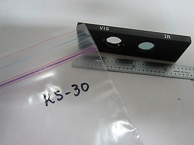 MICROSCOPE PART SLIDE INFRARED VISIBLE VIS IR OPTICS AS IS BIN#K5-30