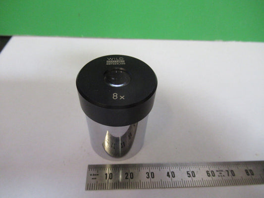 WILD HEERBRUGG SWISS 8X EYEPIECE 30mm LENS MICROSCOPE PART AS PICTURED #S9-B-11