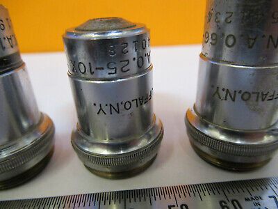 AO AMERICAN OPTICS OBJECTIVE SPENCER LOT MICROSCOPE PART AS PICTURED &8y-a-102