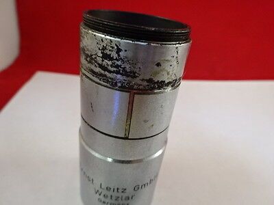 RARE MICROSCOPE OPTICS ERNST LEITZ GERMANY OBJECTIVE LENS AS PICTURED &Z8-04