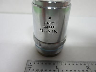 MICROSCOPE PART  NIKON JAPAN OBJECTIVE BD 40X PLAN OPTICS AS IS BIN#L8-11