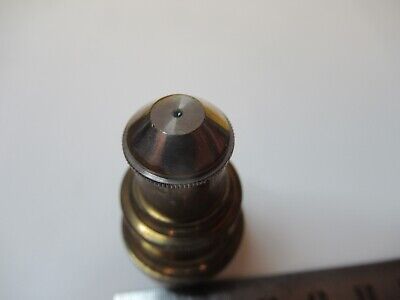 ANTIQUE BRASS OBJECTIVE BAUSCH LOMB 1/12 OPTICS MICROSCOPE as pictured &14-C-02