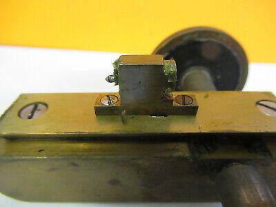 ANTIQUE BAUSCH LOMB BRASS STAGE OLD MICROSCOPE PART AS PICTURED P2-A-34