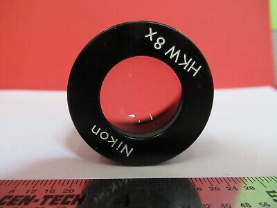 NIKON JAPAN HKW 8X EYEPIECE LENS MICROSCOPE PART OPTICS AS PICTURED &4B-A-51