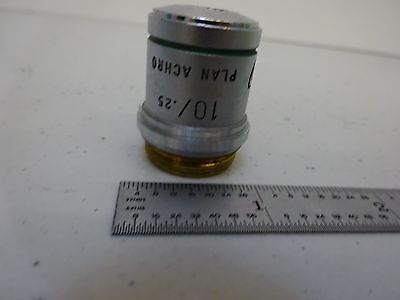 MICROSCOPE PART OBJECTIVE AO 10X ACHROMAT CAT 1019 AMERICAN OPTICS AS IS B#S5-87