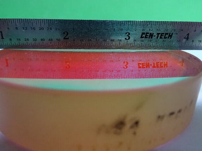 OPTICAL ZERODUR DICHROIC COATED CONCAVE MIRROR LASER OPTICS AS IS #58-C-03