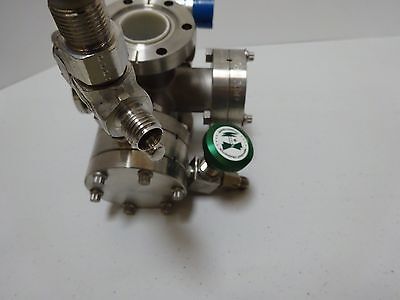 MDC HIGH VACUUM VALVE + FITTINGS HEAVY STAINLESS STEEL AS IS BIN#TC-1-G