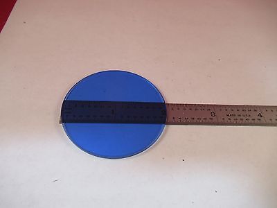 OPTICAL LARGE BLUE GLASS FILTER ZEISS OPTICS AS PICTURED &W1-A-17