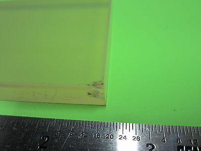 OPTICAL ZERODUR BRICK POLISHED + DULL SURFACES [CHIPPED] LASER OPTICS BIN#37-22