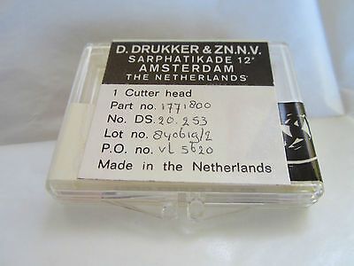 TOOL DRUKKER & ZN NETHERLANDS MICRO SMALL TOOLS ?? CUTTER HEAD