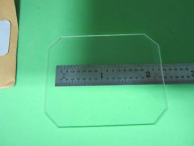 OPTICAL FLAT GLASS CUT CORNERS LASER OPTICS BIN#8M