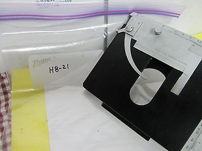 MICROSCOPE PART LEITZ WETZLAR TABLE MICROMETER ORTHOLUX OPTICS AS IS BIN#H8-21