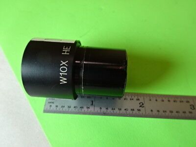 W10X HE WITH MICROMETER POINTER EYEPIECE OPTICS MICROSCOPE PART AS IS #L5-B-33