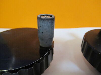 PAIR OF ALUMINUM KNOBS NIKON or ZEISS MICROSCOPE PART AS PICTURED #R5-A-69