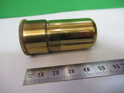 ANTIQUE EMPTY BRASS CAN for OBJECTIVE BAKER MICROSCOPE PART AS PICTURED &Z7-A-36