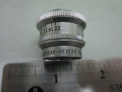 OPTICAL LENS WOLLENSAK REVERE OBJECTIVE OPTICS AS IS BIN#65-39