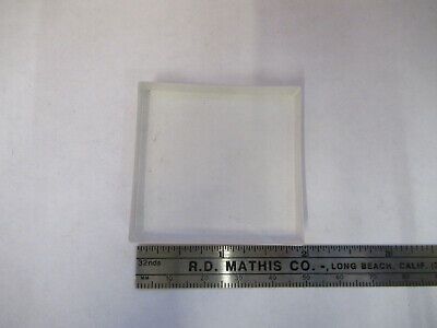 OPTICAL GLASS TRANSLUCENT CONCAVE PLANO RECTANGULAR LENS AS PICTURED #W8-FT-17