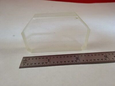 OPTICAL TRUNCATED BK7 GLASS BRICK [chips on edge] LASER OPTICS AS IS B#U3-B-25