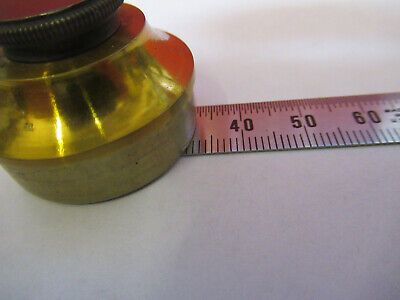 ANTIQUE NACHET FRANCE BRASS CONDENSER 1870's MICROSCOPE PART AS PICTURED F6-B-02