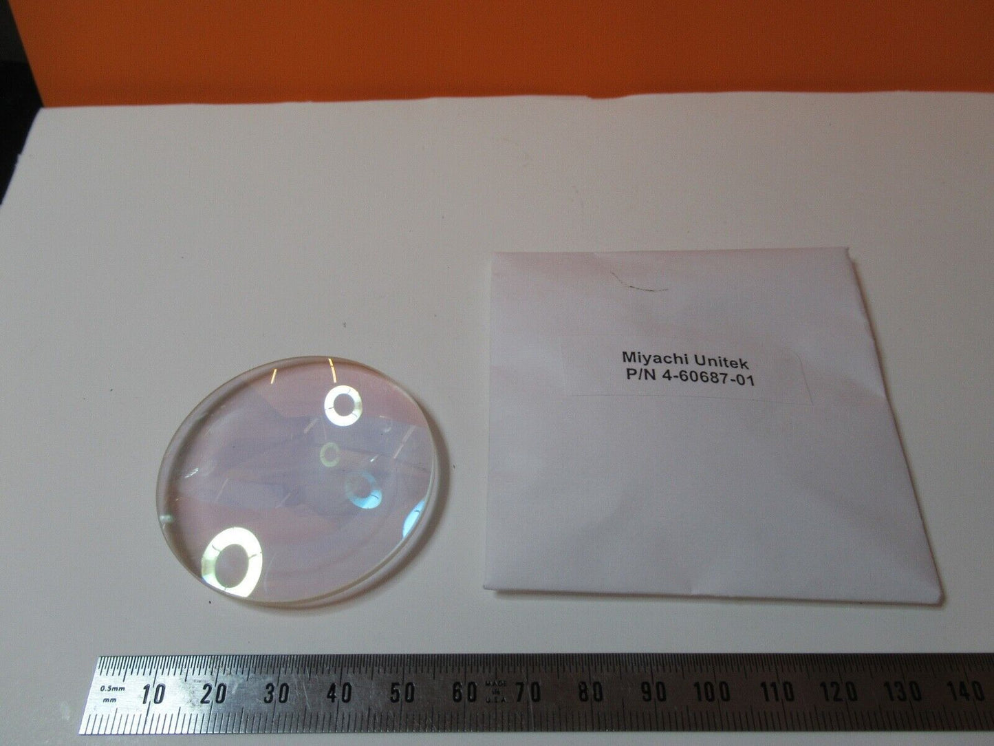 OPTICAL LENS Bi CONVEX MIYACHI UNITEK 4-60687-01 OPTICS AS PICTURED &55R-B-16