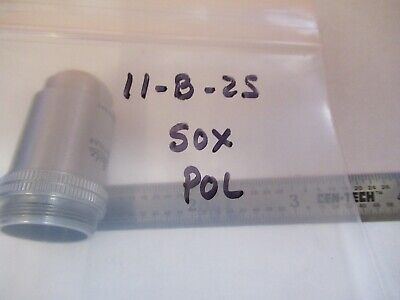 LEITZ WETZLAR OBJECTIVE POL 50X /170 OPTICS MICROSCOPE PART AS PICTURED &11-B-25