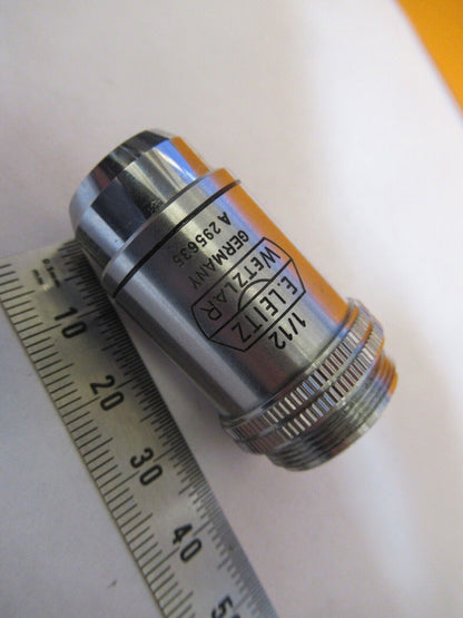 LEITZ WETZLAR 100X /170 OBJECTIVE LENS OPTIC MICROSCOPE PART AS PICTURED 1-DT-18