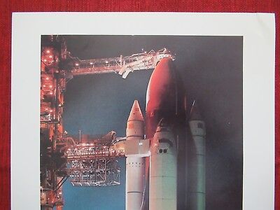 SAMMLERDRUCK SPACE SHUTTLE LAUNCH PAD NASA VINTAGE REPRODUKTION &amp;BLI