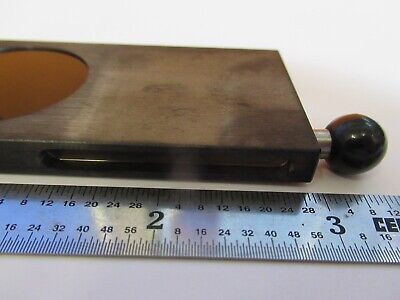 CARL ZEISS GERMANY OPAQUE FILTER OPTICS MICROSCOPE PART AS PICTURED #A2-A-87